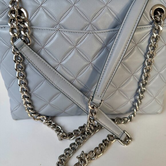 NEW Kate Spade Gray Quilted Leather Purse with Matching Wallet - Picture 2 of 15